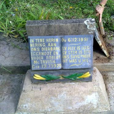 McTAVISH Robert 1920-1951