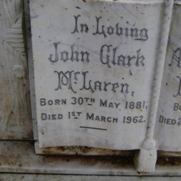 McLAREN John Clark 1881-1962 &amp; Annie Cornelia 1890-1967 :: McLAREN Roy 1915-1916