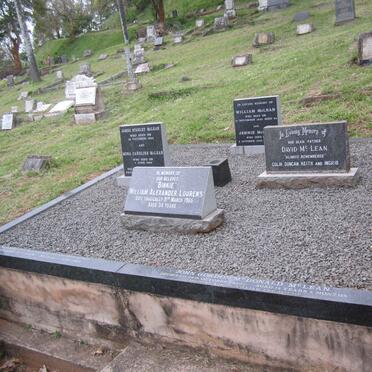 McLEAN David ? :: McLEAN Kathleen -1962 :: LOURENS William Alexander -1965 :: McLEAN William -1944 &amp; Jennie -1949