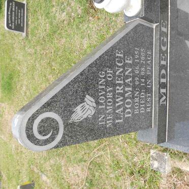 MDEGE Lawrence Domane 1951-2005