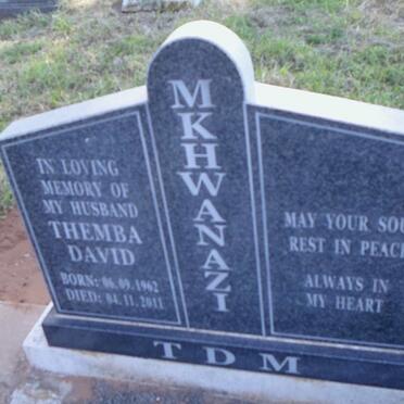 MKHWANAZI Themba David 1962-2011