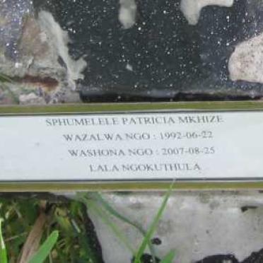 MKHIZE Sphumelele Patricia 1992-2007