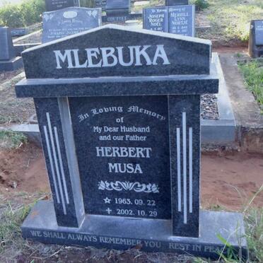 MLEBUKA Herbert Musa 1963-2002