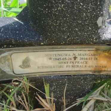 MNTUNGWA N. Margaret 1945-2016