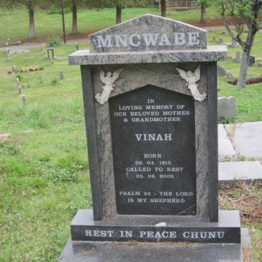 MNCWABE Vinah 1915-2005