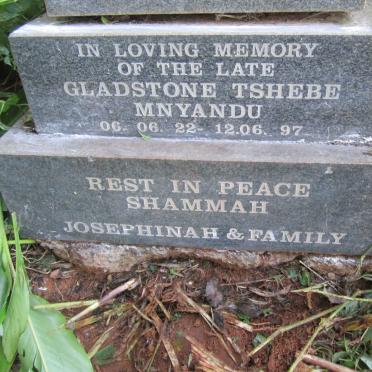 MNYANDU Gladstone Tshebe 1922-1997