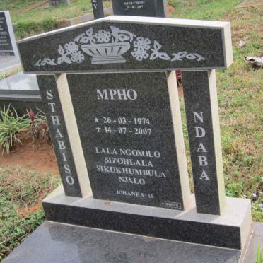 MPHO Sthabiso Ndaba 1974-2007