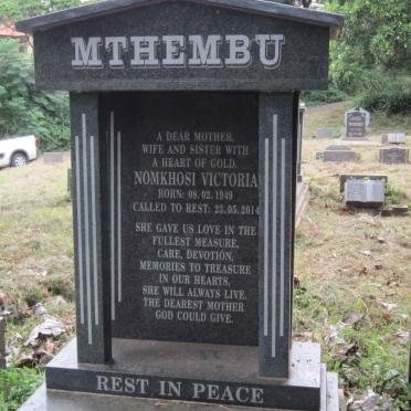 MTHEMBU Nomkhosi Victoria 1949-2014