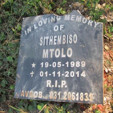 MTOLO Sithembiso 1989-2014