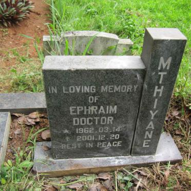 MTHIYANE Ephraim Doctor 1962-2001