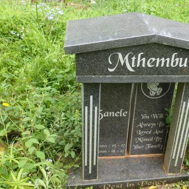 MTHEMBU Zanele 1969-2009