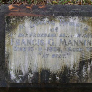 MANNING Francis G. -1958