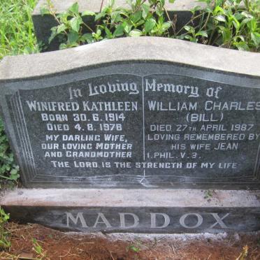 MADDOX William Charles -1987 &amp; Winifred Kathleen 1914-1978
