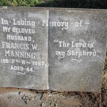 MANNING Francis W. -1969