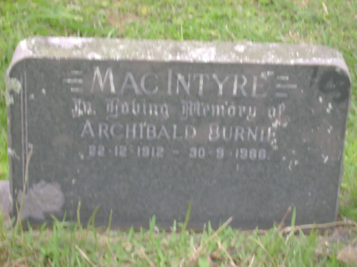 MacINTYRE Archibald Bernie 1912-1966