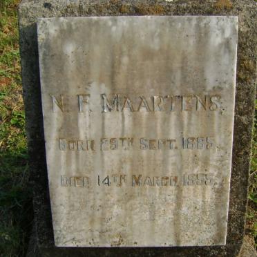 MAARTENS N.F. 1885-1955
