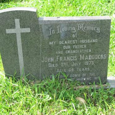 MADDOCKS John Francis -1973