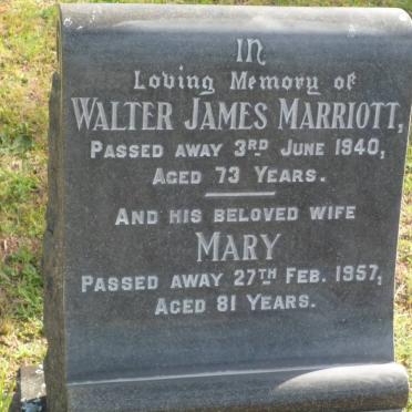 MARRIOTT Walter James -1940 &amp; Mary -1957