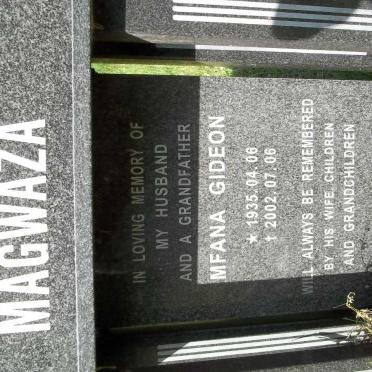 MAGWAZA Mfana Gideon 1935-2002