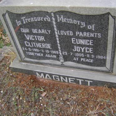 MAGNETT Victor Clitheroe 1901-1969 &amp; Eunice Joyce 1905-1984