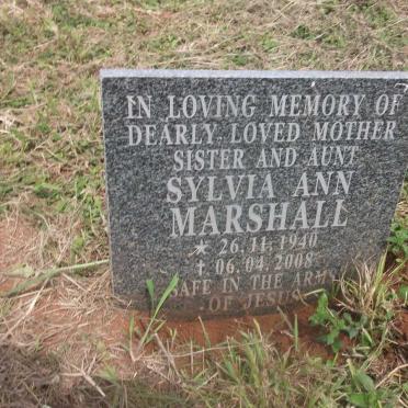 MARSHALL Sylvia Ann 1940-2008