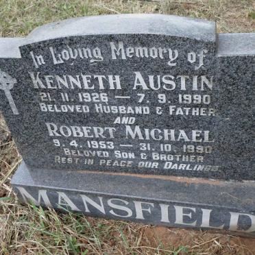 MANSFIELD Kenneth Austin 1926-1990 :: MANSFIELD Robert Michael 1953-1990