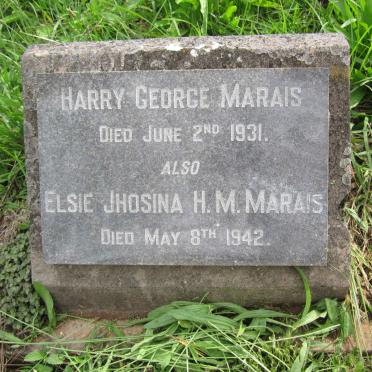 MARAIS Harry George -1931 :: MARAIS Elsie Jhosina H.M. -1942