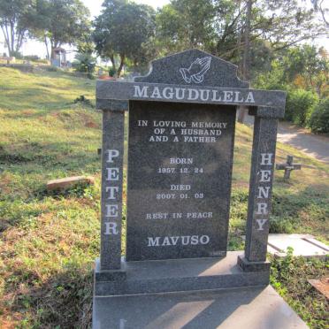 MAGUDULELA Peter Henry Mavuso 1957-2007
