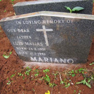 MARIANO Luis Matias 1921-1982