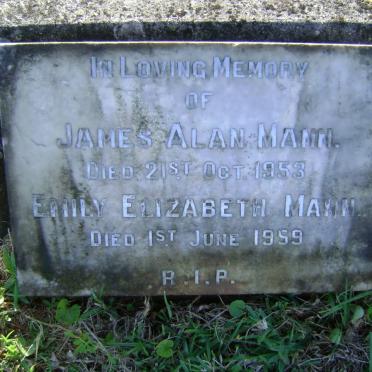 MANN James Alan -1953 &amp; Emily Elizabeth -1959