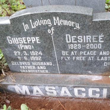MASACCI Giuseppe 1924-1992 &amp; Desiree 1929-2000