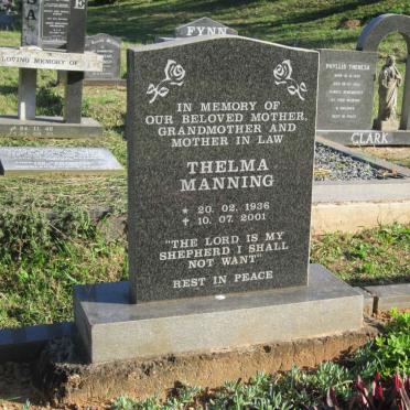 MANNING Thelma 1936-2001