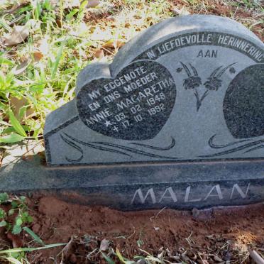 MALAN Annie Magaretha 1948-1992