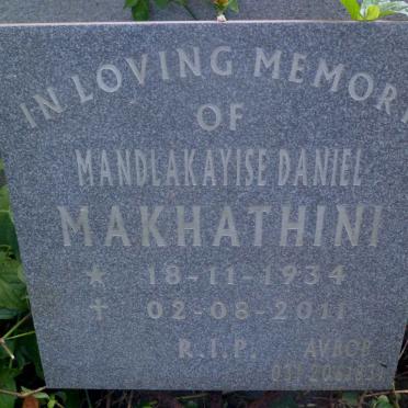 MAKHATHINI Mandlakayise Daniel 1934-2011