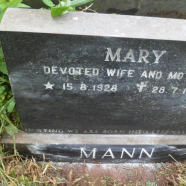 MANN Mary 1928-1985