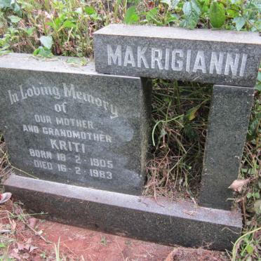 MAKRIGIANNI Kriti 1905-1983