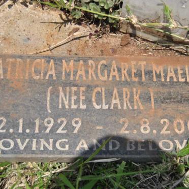 MAEDER Patricia Margaret nee CLARK 1929-2002
