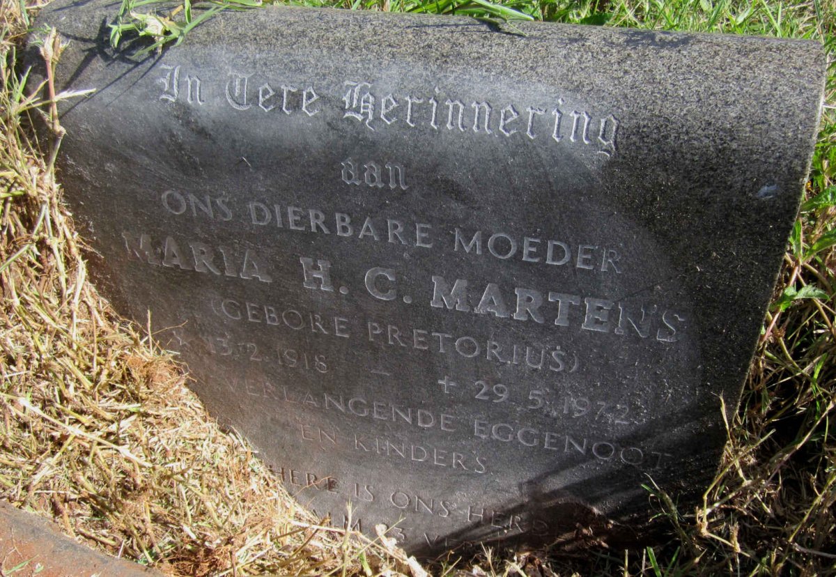 MARTENS Maria Hester Catherina 1918-1972
