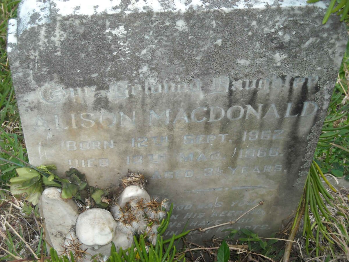 MACDONALD Alison 1962-1966