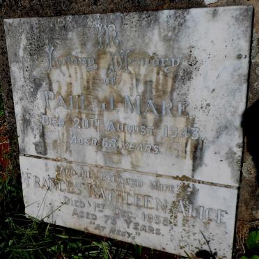 MARE Paul J. -1943 &amp; Frances Kathleen Alice -1958