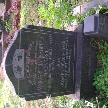 MACINTOSH Margaretha Isabella -1958 :: MACINTOSH Joseph -1972