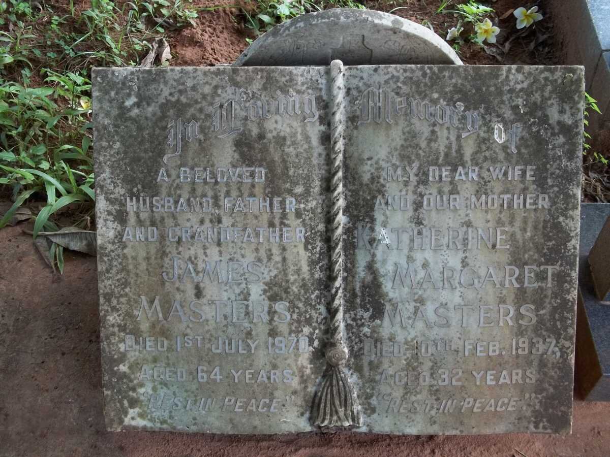 MASTERS James 1970- &amp; Katherine Margaret -1937 :: Masters Elaine Jennifer 1960-2007