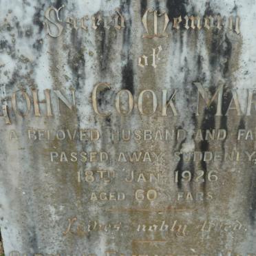 MARTIN John Cook -1926 &amp; Caroline Elizabeth -1948 :: MARTIN John Douglas -1959 :: LITTLE Barbara -1975