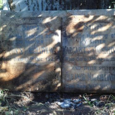 MACGILLIVRAY John S. -1925 &amp; Margaret S. -1939 :: MACGILLIVRAY Eleanor -1968
