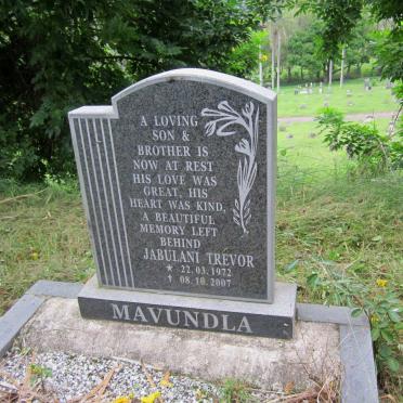 MAVUNDLA Jabulani Trevor 1972-2007