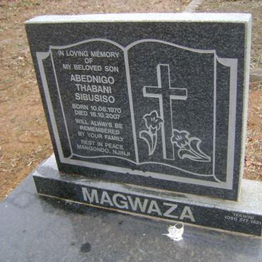 MAGWAZA Abednigo Thabani Sibusiso 1970-2007