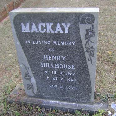 MACKAY Henry Hillhouse 1927-1960