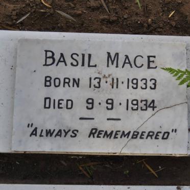 MACE Basil 1933-1934