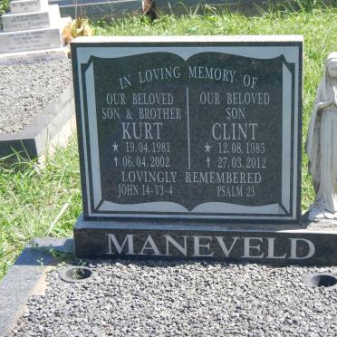 MANEVELD Kurt 1981-2002 :: MANEVELD Clint 1985-2012