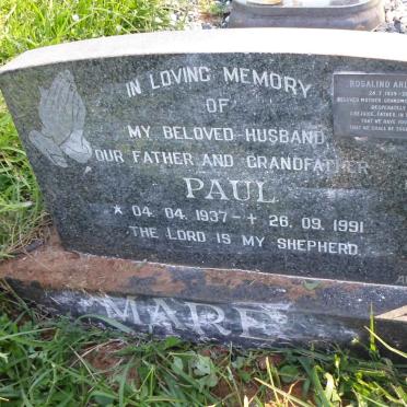 MARE Paul 1937-1991